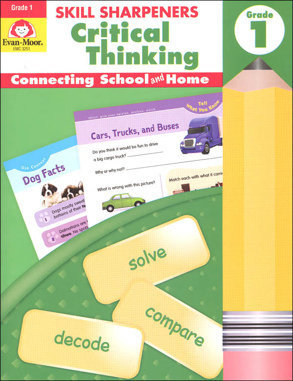 >Evan-Moor Grade 1 Skill Sharpeners Critical Thinking
