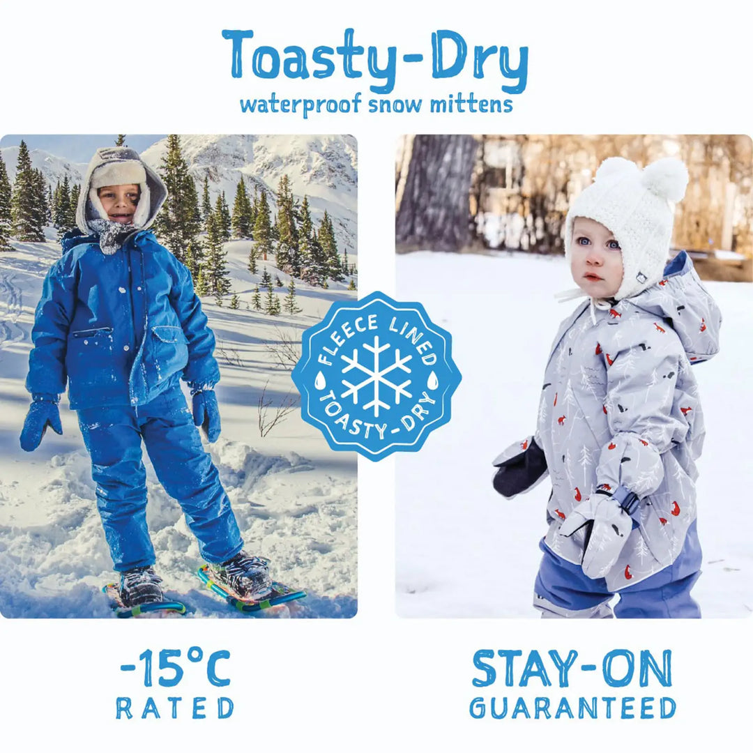 >Jan & Jul Kids Toasty-Dry Waterproof Snow Mitten - Dinoland