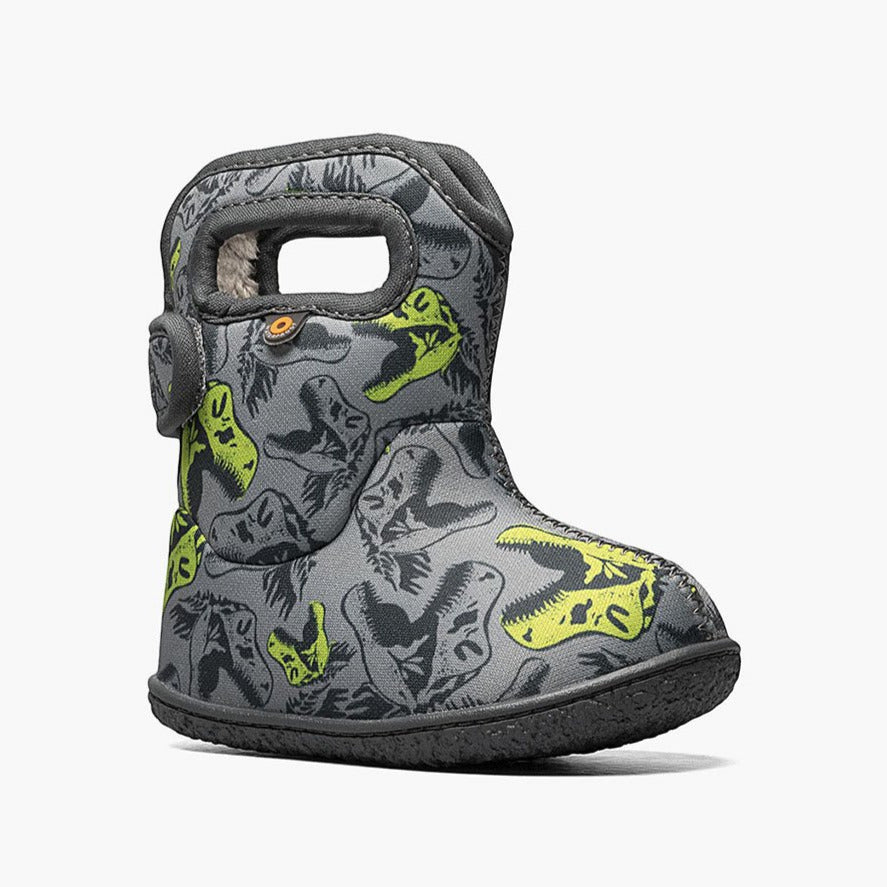 Bogs Kids Snow Boots COOL DINOS in Grey