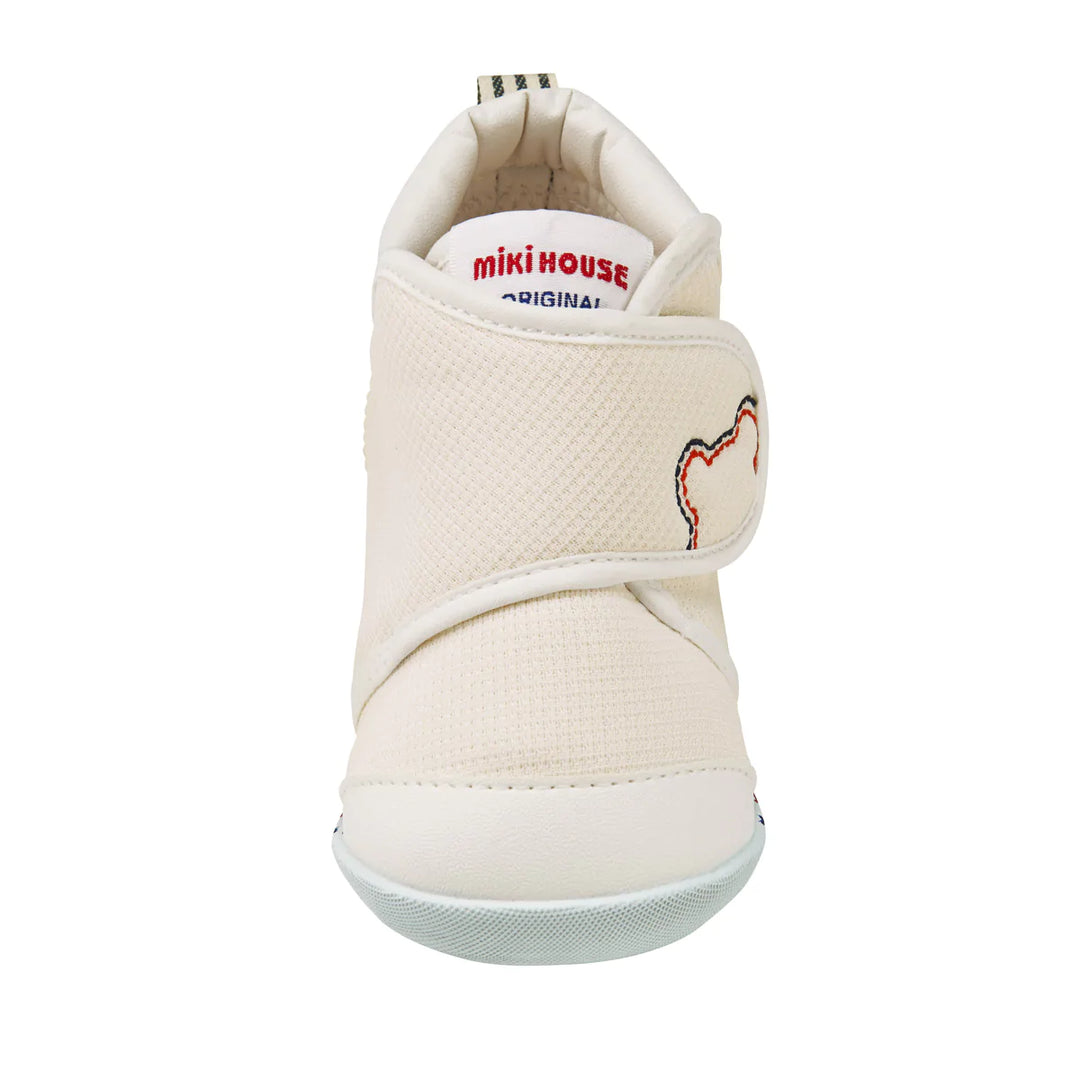 Miki House Kids Baby First Walking Shoes Sneakers [Classic] - White