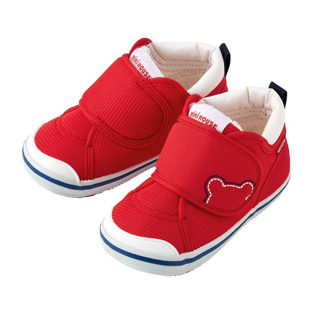 Miki House Kids Baby Second Walking Shoes Sneakers [Classic] - Red