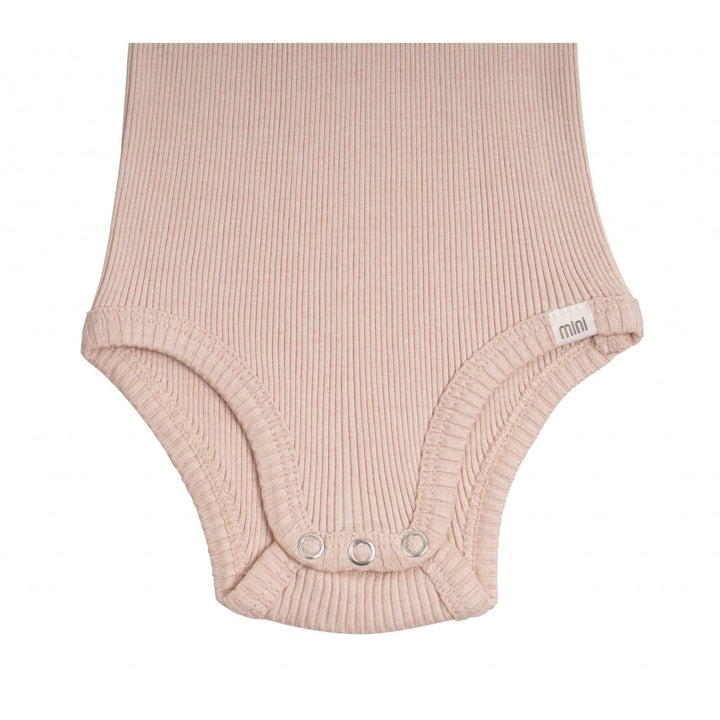 Minimalisma Baby Bingo Signature Silk-Seamless Short-Sleeve Bodysuit - Sweet Rose