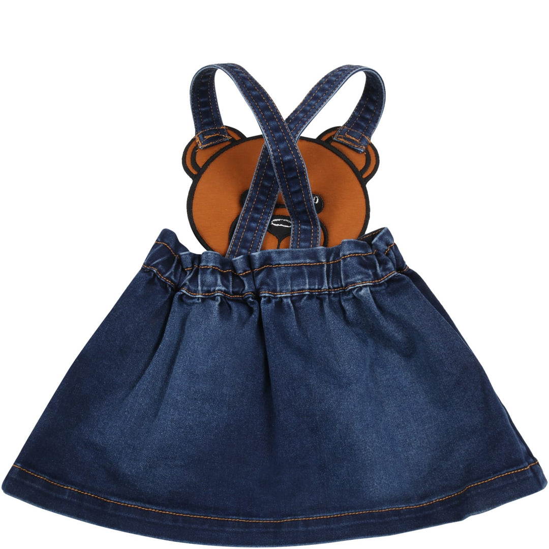 Moschino Baby Girl Teddy-Motif Layered Dungaree Dress