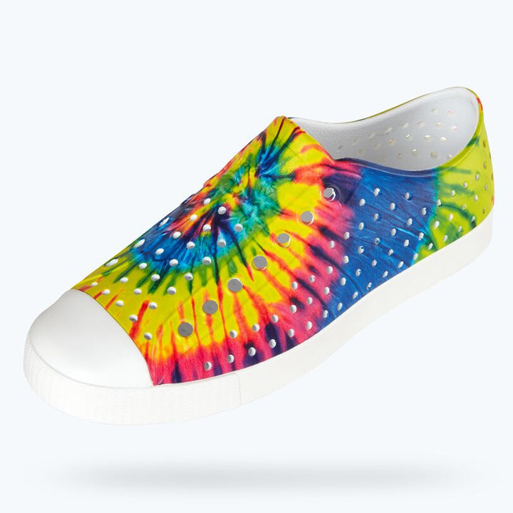 Native Kids Jefferson PRINT Sandals Shoes - Neon Tie Dye