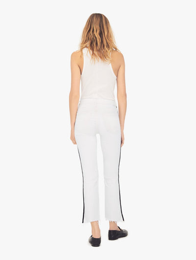 Mother Jeans Womens The Inside Crop Step Fray in WIR-Whipping The Racer