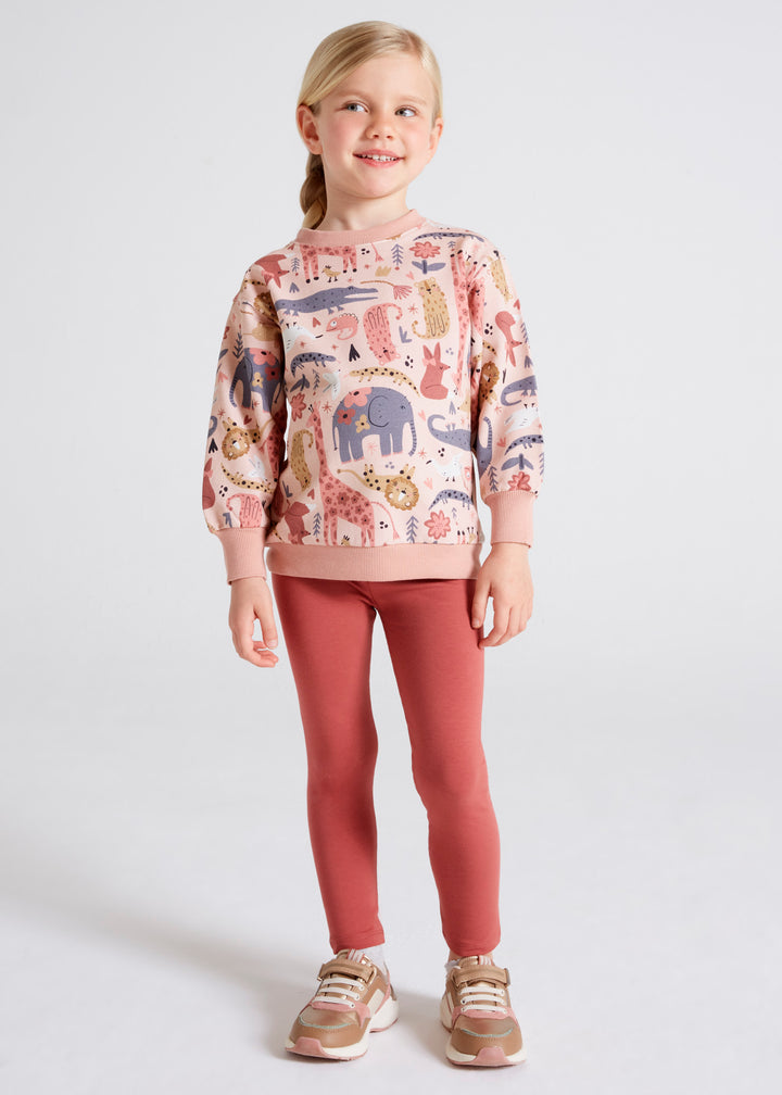 Mayoral 4774-064 Kids Girl ECOFRIENDS Sweatshirts with 2 x Leggings Set