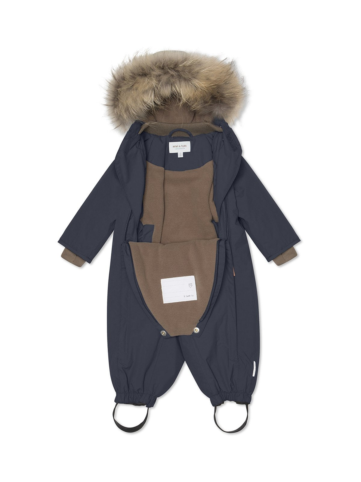 MINI A TURE Kids MATWISTI Snowsuit w/ Fur Hat - Blue Night – Mom