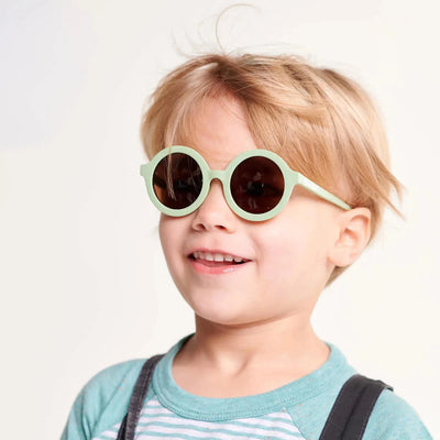 Babiators Kids Euro Round All The Rage Sage Sunglasses with Amber lens