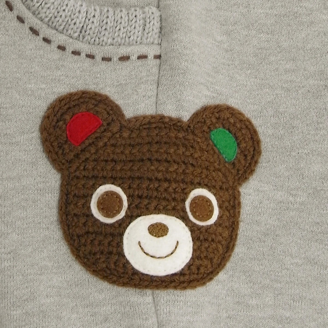 Miki House Kids Bear Sweatpants in Gray