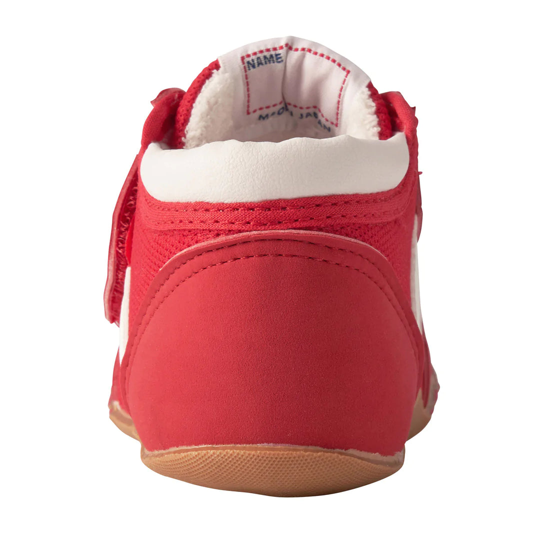 >Miki House My First Walker Shoes Athletic - "M" Logo Red