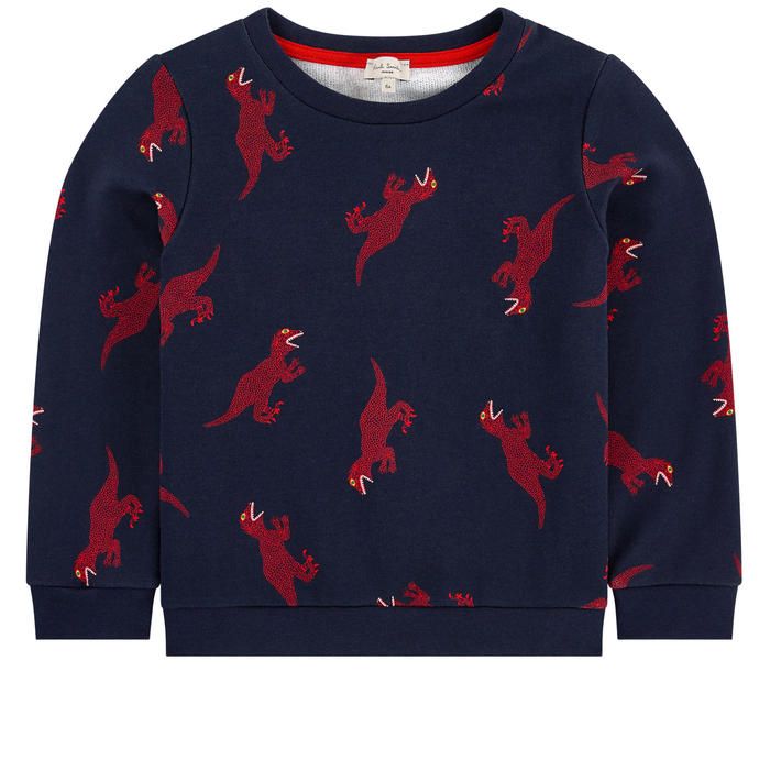 Paul Smith Kids Red Dino Sweatshirt in Blueberry Mom Loves Me Children Boutique