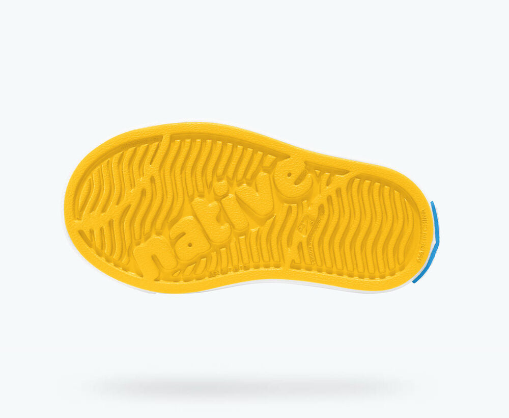 Native Kids Jefferson Sandals Shoes - Crayon Yellow / Shell White