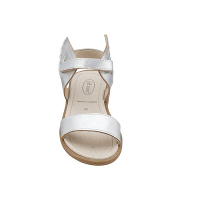 Old Soles Kids Girl Flying Leather Sandals in Silver