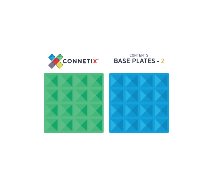 >CONNETIX Rainbow Tiles - 2 Pieces Base Plate Pack