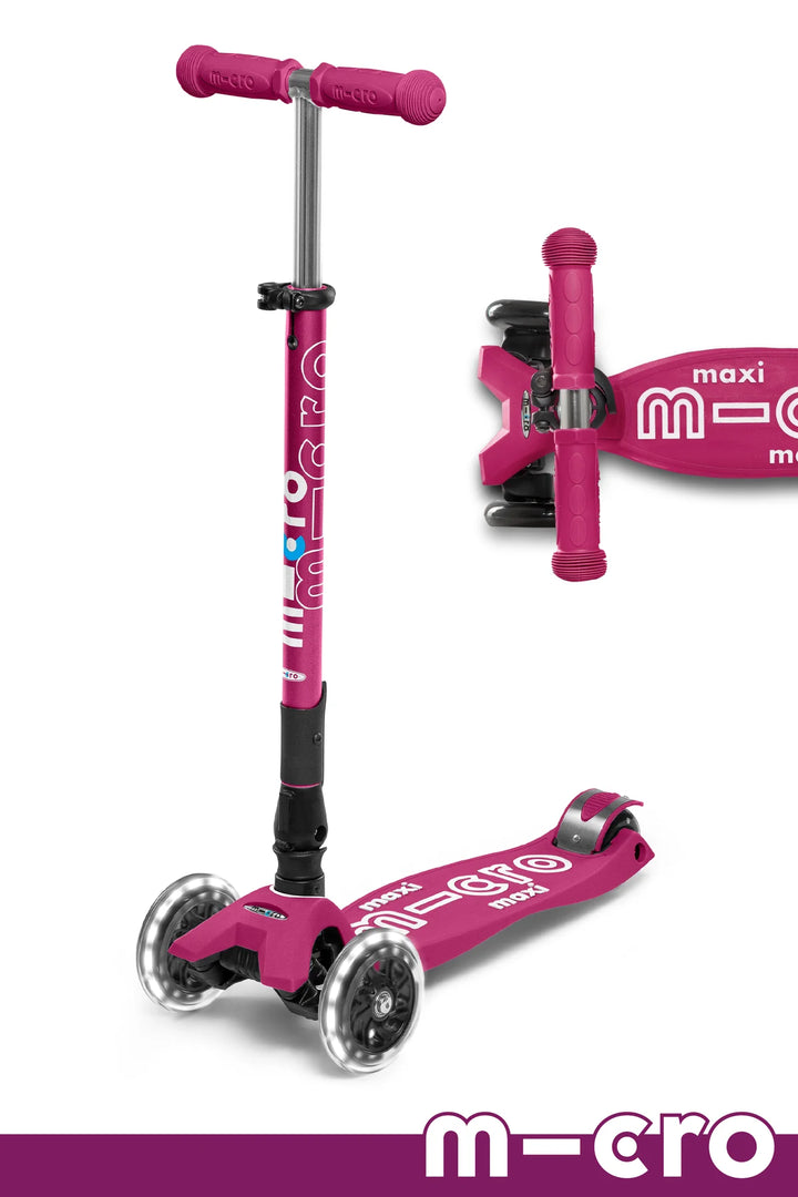 >Micro Kids Maxi Deluxe Foldable LED Scooter [more colors]