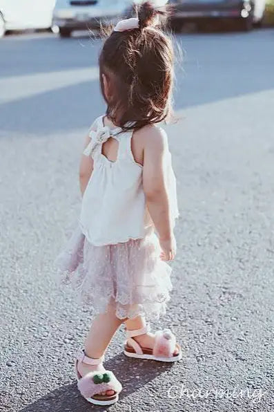 BOXBO Kids Girl Booboo Cork Sandals in Pink Mom Loves Me