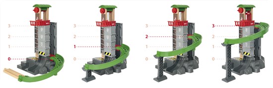 BRIO 33887 Lift & Load Warehouse Set 3+