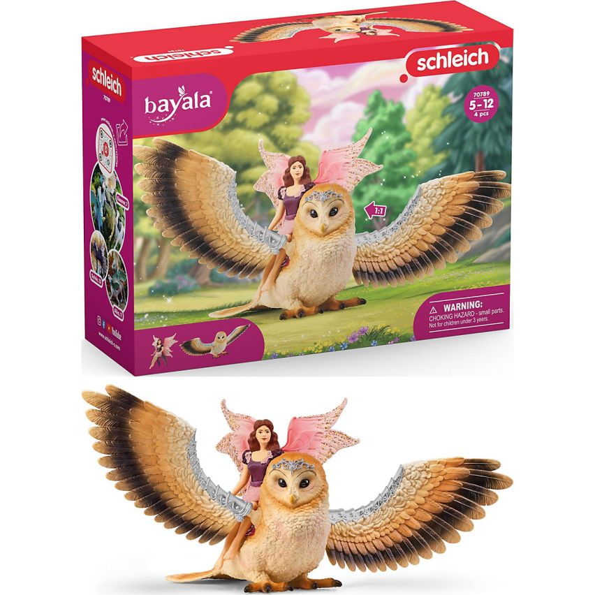 >Schleich BAYALA - Fairy in Flight on Glam-Owl