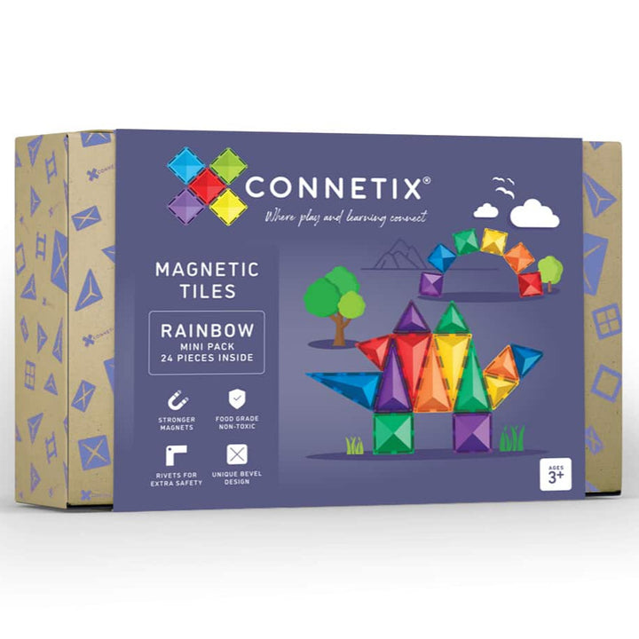 >CONNETIX Rainbow Tiles - 24 Pieces Mini Pack