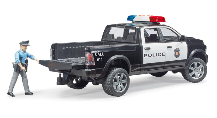 >Bruder 02505 Police Ram 2500 w/ Policeman and Light & Sound Module 15.8 x 6.7 x 5.9 inch