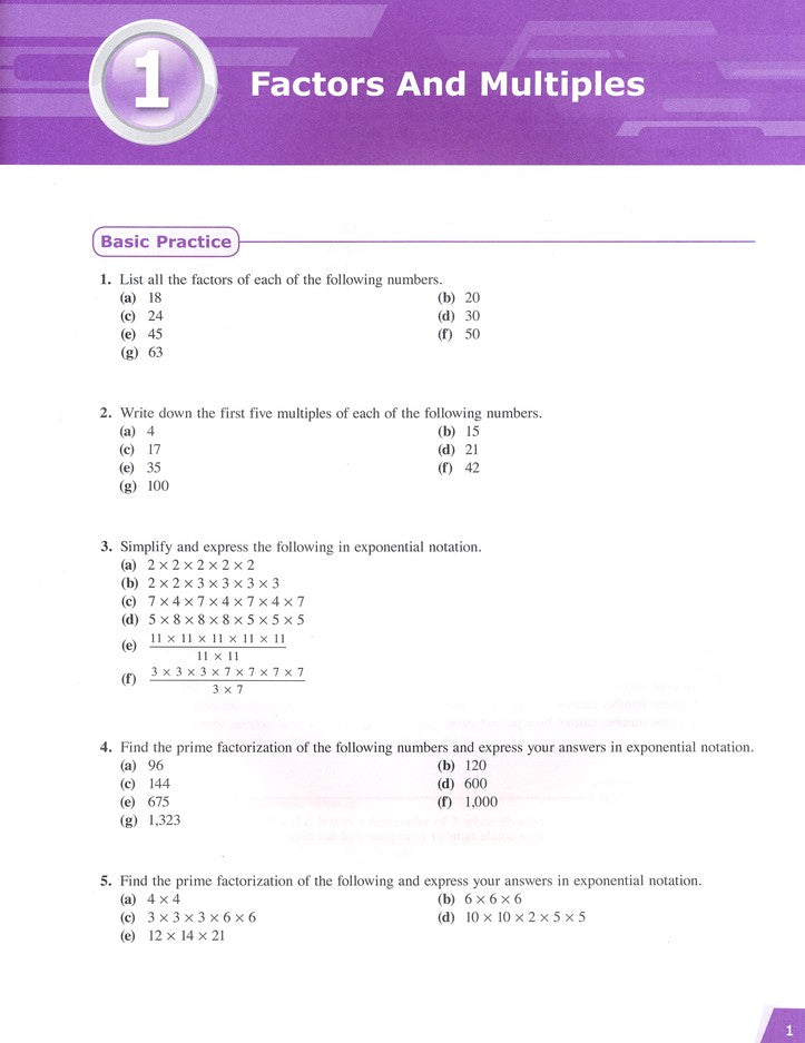 >Singapore Math - Dimensions Math Workbook 7A