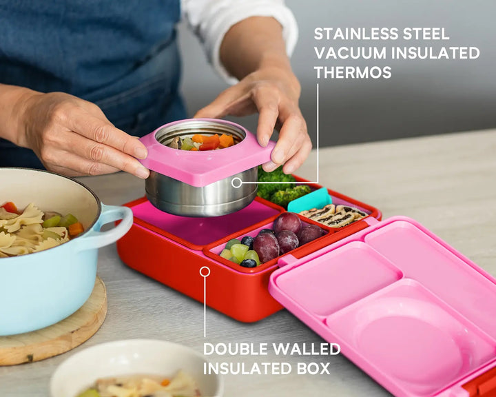 >OmieBox Lunch Box (Pink Berry)