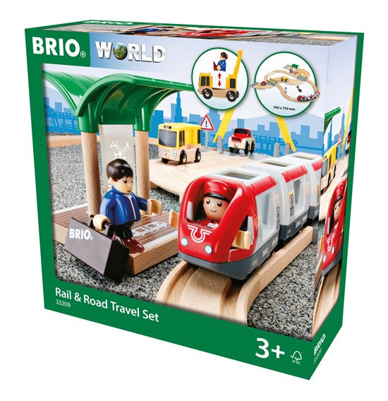>BRIO 33209 Rail & Road Travel Set