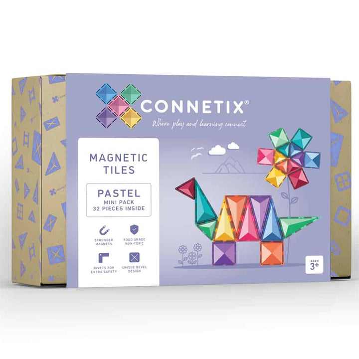 >CONNETIX Pastel Tiles - 32 Pieces Mini Pack