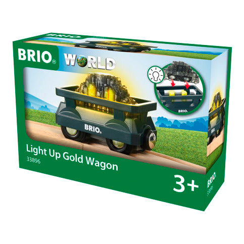 >BRIO Light Up Gold Wagon 33896