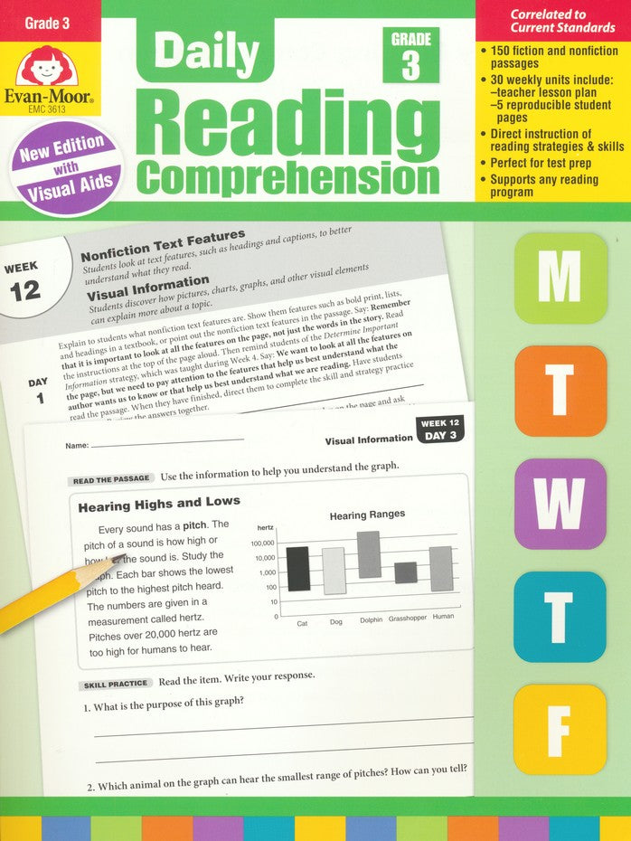 >Evan-Moor Grade 3 Daily Reading Comprehension