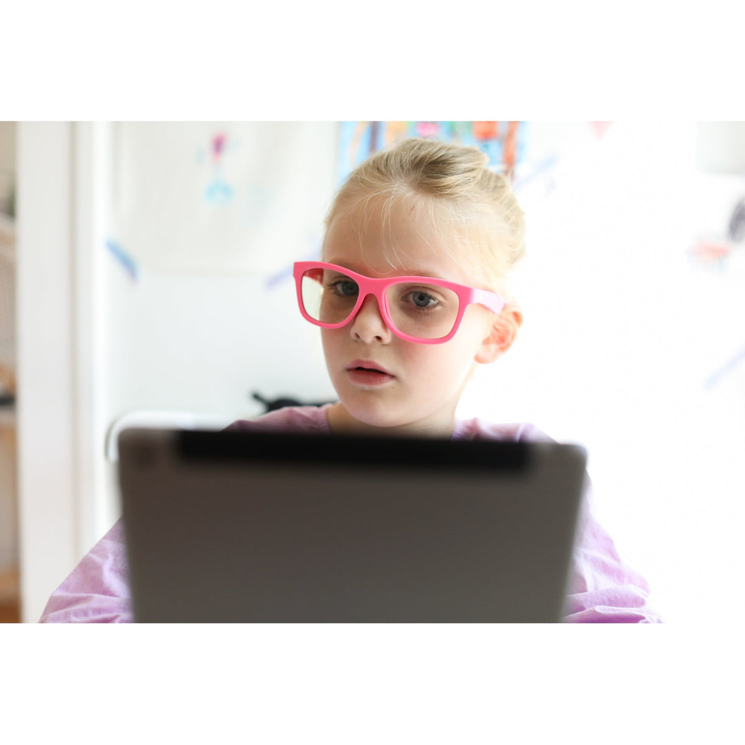 Babiators Kids Screen Blue Light Glasses - Think Pink! Navigator