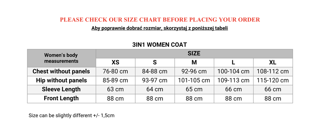 >Fluff Women 3in1 Coat - Black Coffee