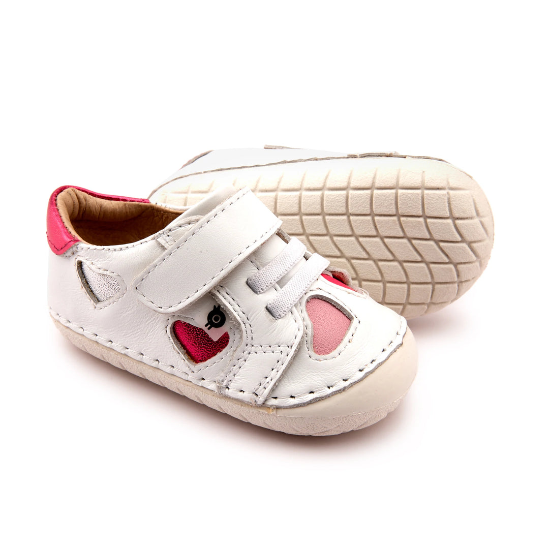Old Soles Baby Girl Hearty Pave Trainers Sneaker in Snow/Silver