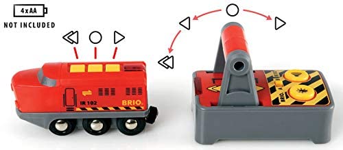 BRIO 33213 World Remote Control Train Engine | 2 Piece Train Toy Ages 3+