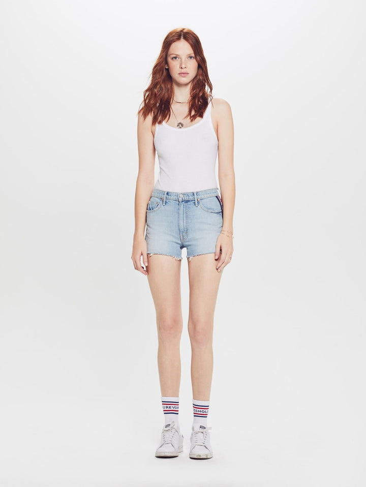 Mother Jeans Womens Easy Does It Short Thanks, Again Racer