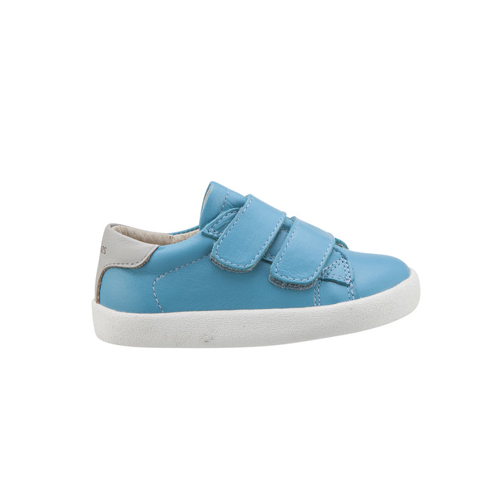 Old Soles Baby Toddy Leather Sneakers in Turquoise / Grey