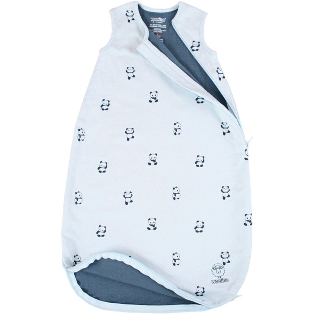>Woolino 4 Season CLASSIC Merino Wool &amp; Organic Cotton Baby Sleep Bag - Panda