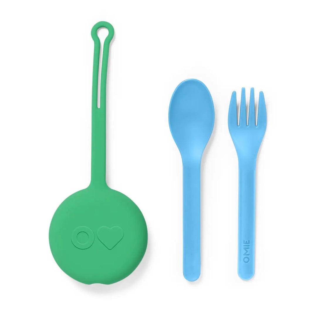 OmieBox Fork, Spoon + Pod Set [Multi-Color]