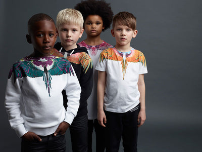 Marcelo Burlon Kids Boy's "Color Snake" White T-Shirt