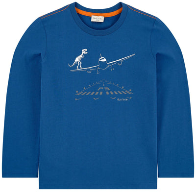 Paul Smith Kids Dino / Airplane Tee Shirt 5P10672 470