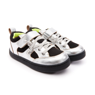 OLD SOLES Kids Boy Bru High Top Sneakers in Silver