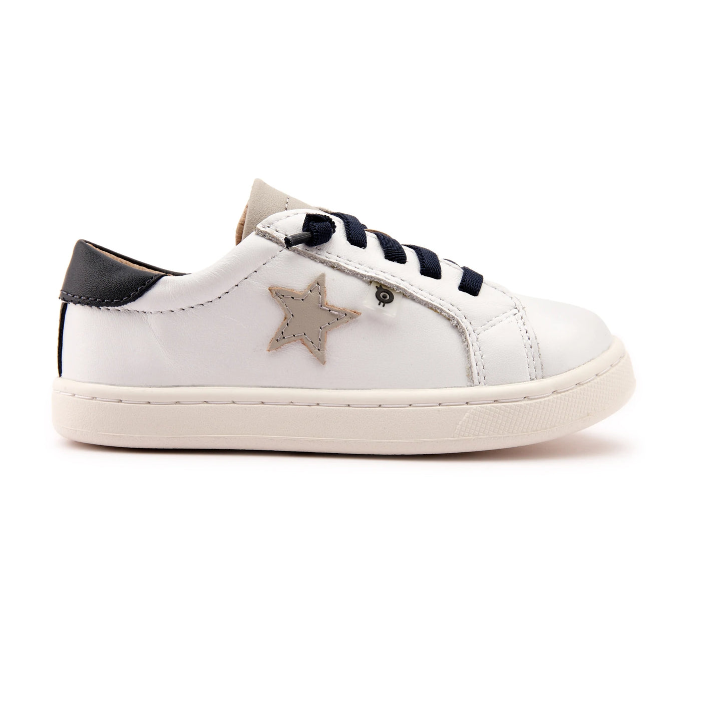 Old Soles Kids Boys / Girl 6118 Milky-Way Leather Sneakers in Snow