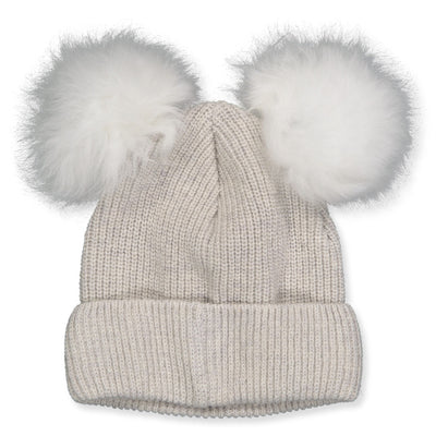 HUTTELIHUT Kids BIG PLYS Plush Hut Wool Hat - White/White