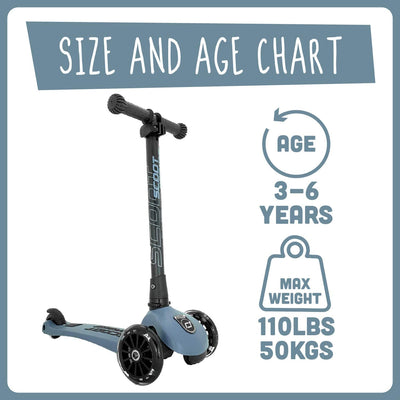 Scoot and Ride Highwaykick 3 Scooter Steel