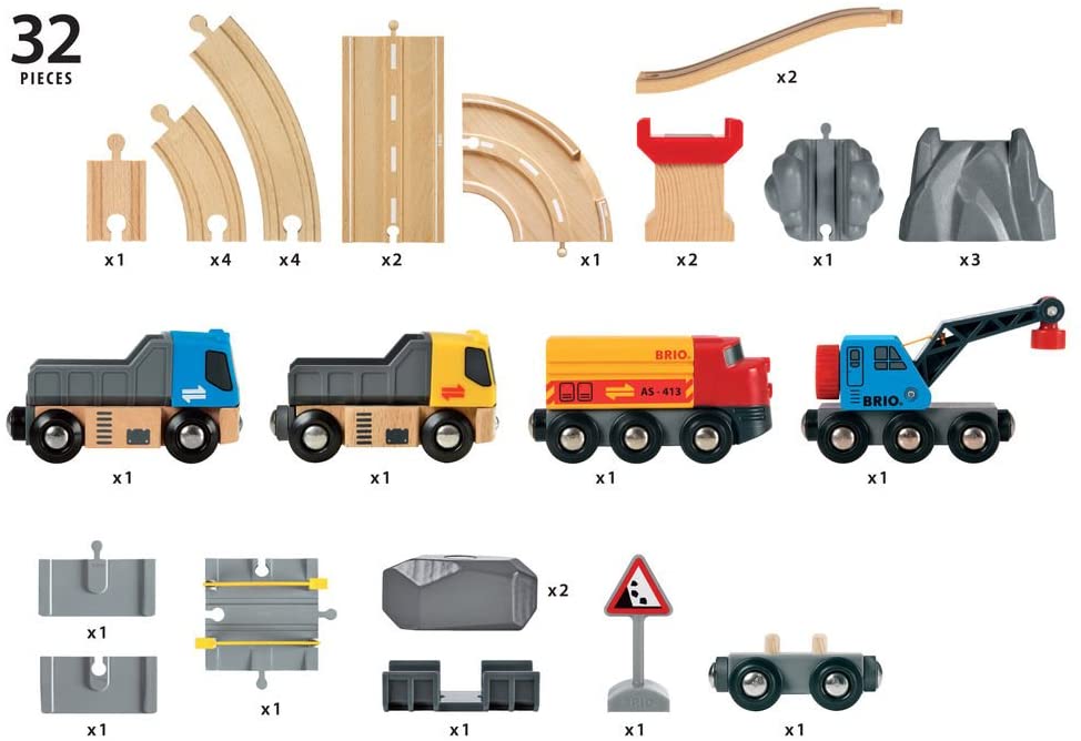 >BRIO Rail & Road Loading Set 33210