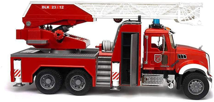 >Bruder 02821 MACK Granite Fire Engine w/ Water Pump and Light & Sound 24.8 x 7.9 x 10.4 inch