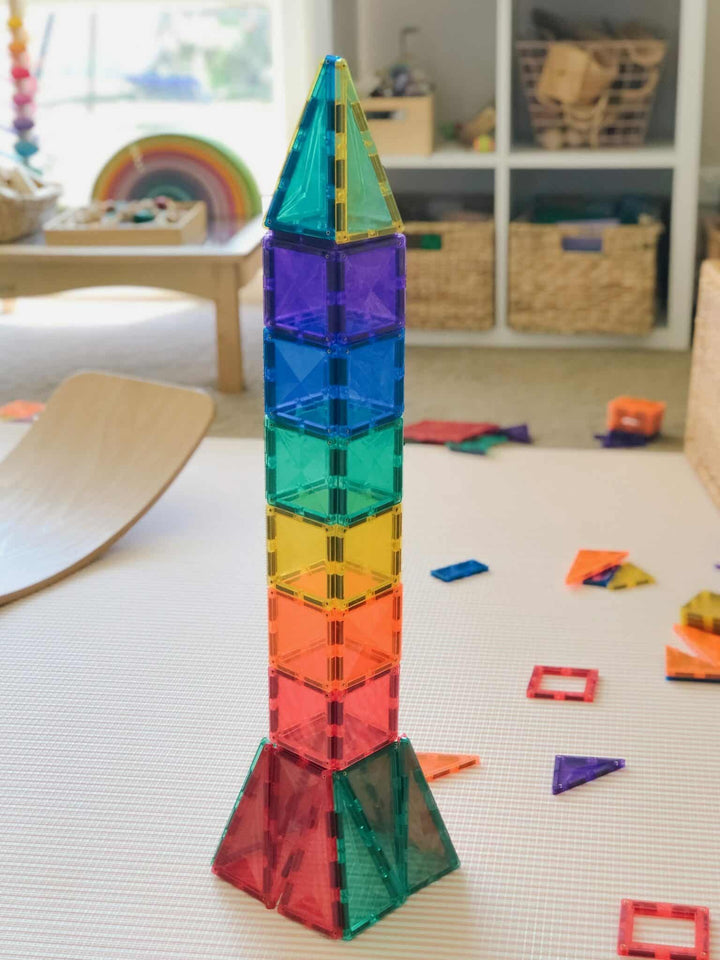 >CONNETIX Rainbow Tiles - 62 Piece Set Starter Pack