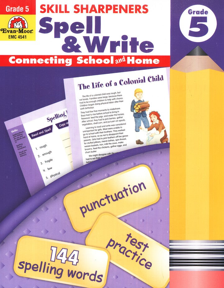 >Evan-Moor Grade 6 Skill Sharpeners Spell & Write