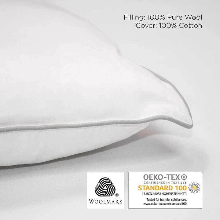 Woolino Wool All Natural Kids Toddler Pillow 14"x19"