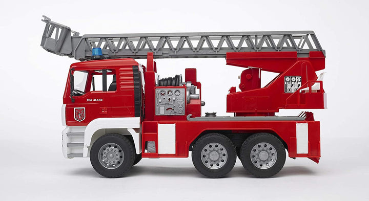 >Bruder 02771 MAN Fire Engine w/ Water Pump and Light & Sound Module 18.5 x 6.9 x 9.5 inch